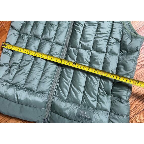 Askov Finlayson Green Puffer Vest Women's Medium M - Picture 4 of 5